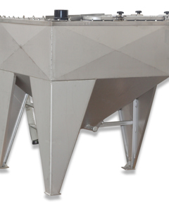 Mixing tank SST -S- 250L V2 welded 940x940x1140mm 3pt weigh